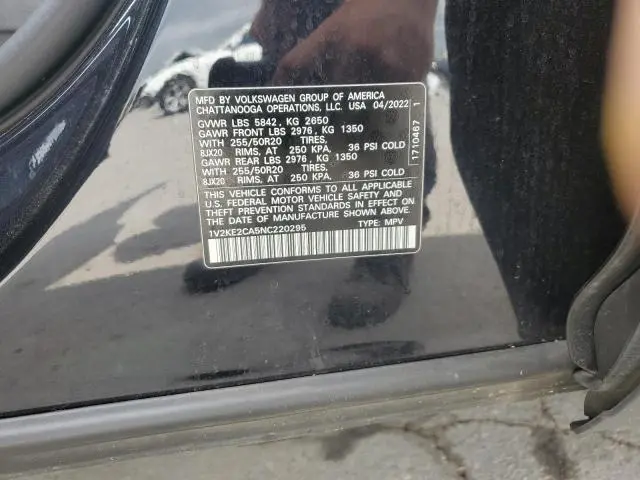 2022 VOLKSWAGEN ATLAS CROSS SPORT SE  