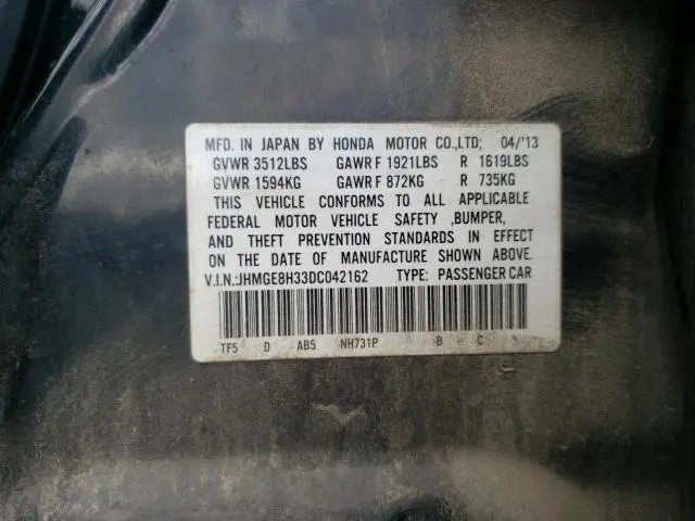 2013 HONDA FIT   