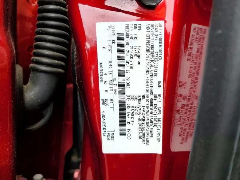 2016 FORD FOCUS SE  
