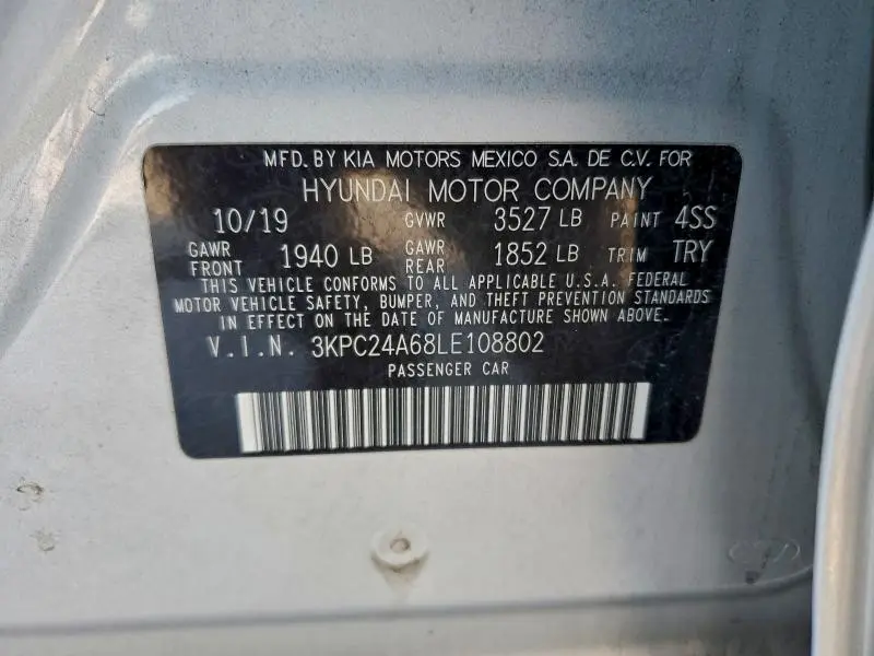 2020 HYUNDAI ACCENT SE  