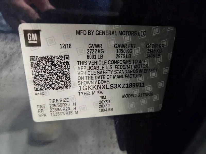 2019 GMC ACADIA DENALI  