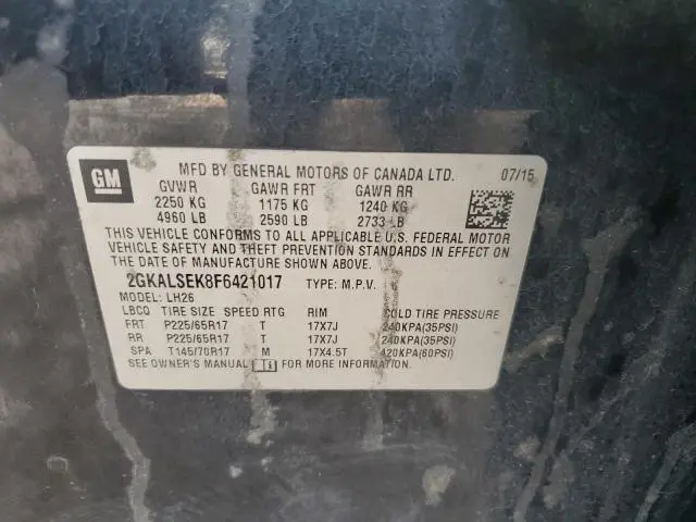 2015 GMC TERRAIN SLT  