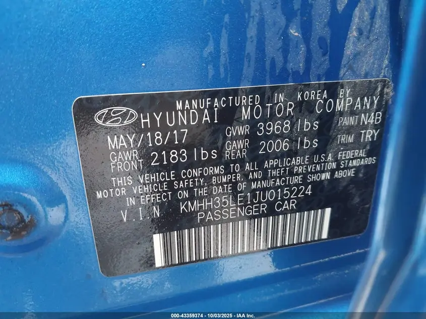 2018 HYUNDAI ELANTRA GT  