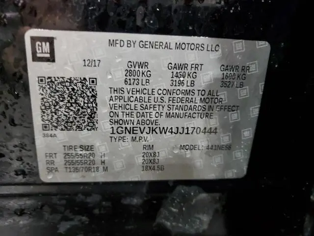 2018 CHEVROLET TRAVERSE PREMIER  