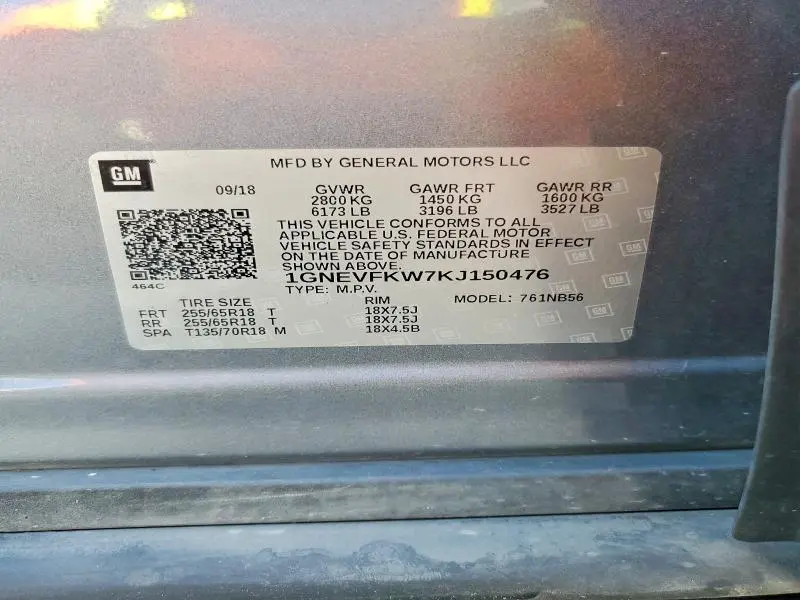 2019 CHEVROLET TRAVERSE LS  