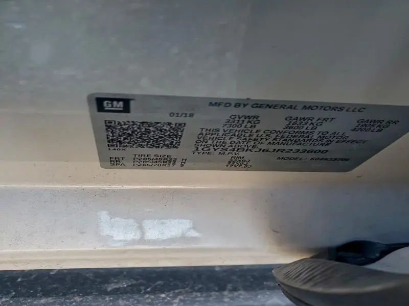 2018 CADILLAC ESCALADE LUXURY  