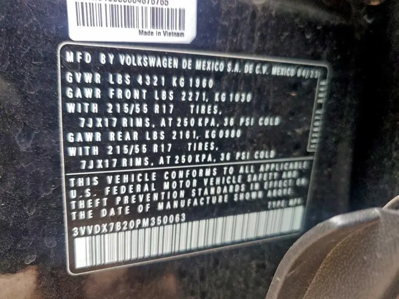 2023 VOLKSWAGEN TAOS S  