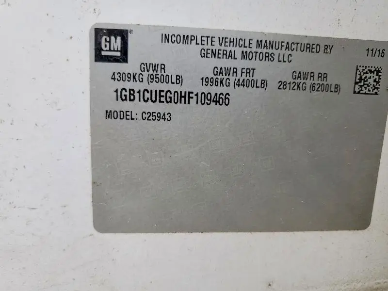 2017 CHEVROLET SILVERADO C2500 HEAVY DUTY  