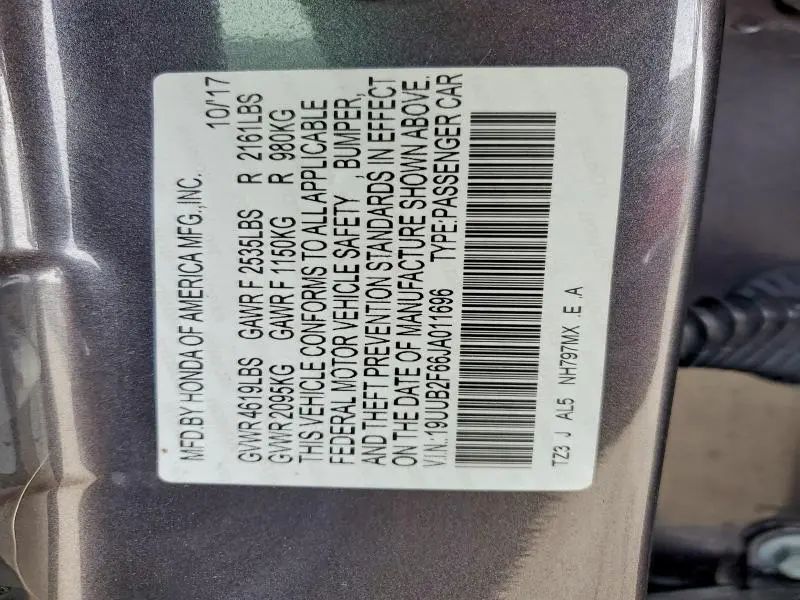2018 ACURA TLX TECH+A  