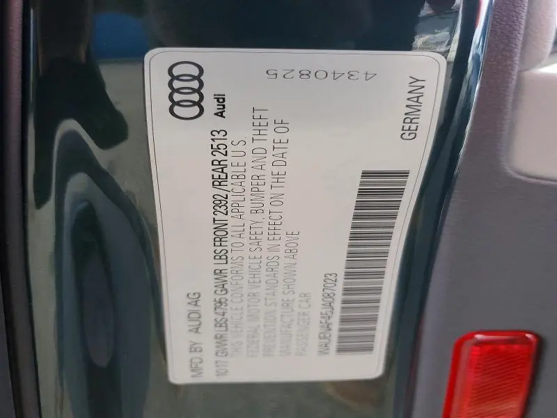 2018 AUDI A4 PREMIUM PLUS  