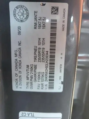 2020 HONDA CR-V TOURING  