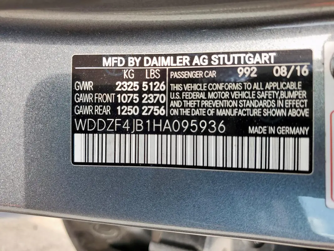 2017 MERCEDES-BENZ E 300  