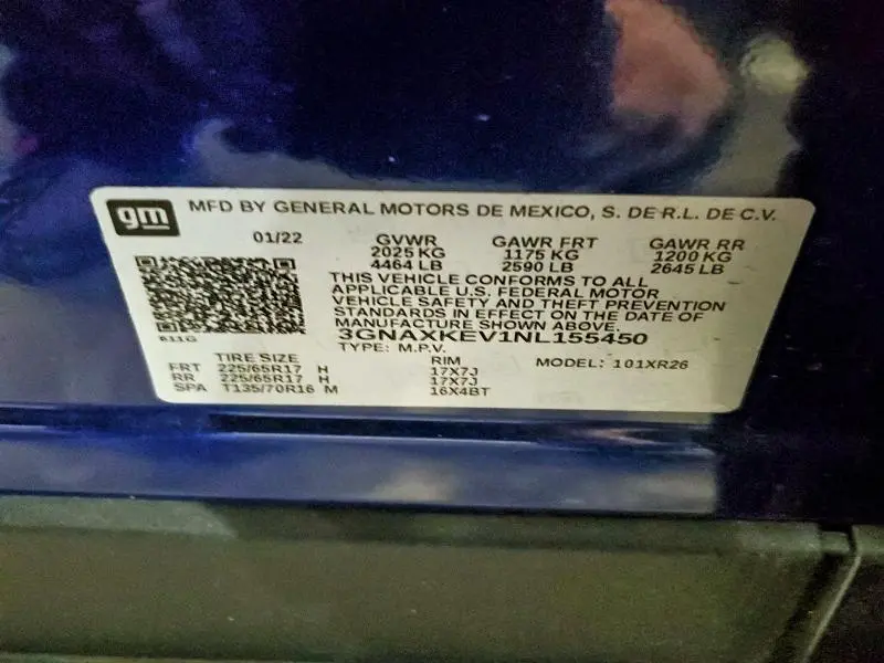 2022 CHEVROLET EQUINOX LT  