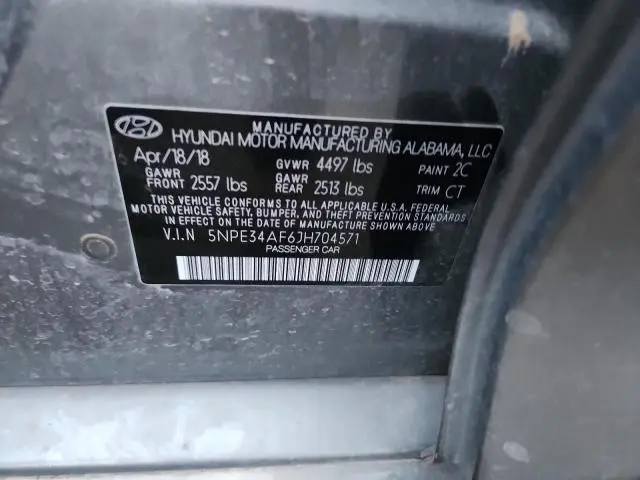 2018 HYUNDAI SONATA SPORT  