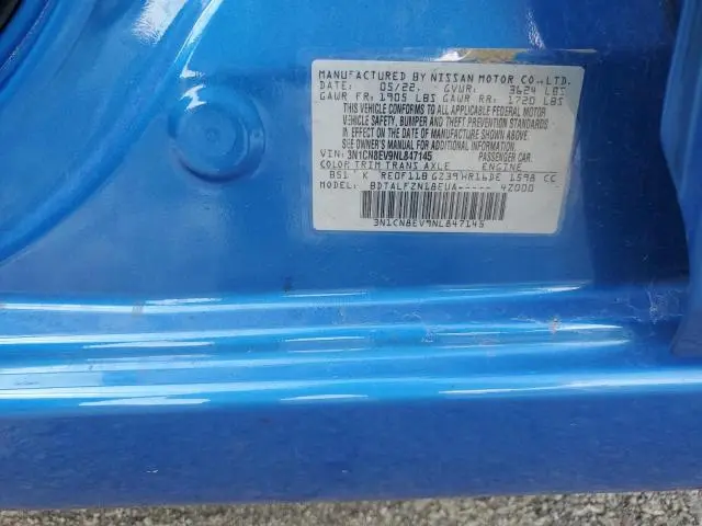 2022 NISSAN VERSA SV