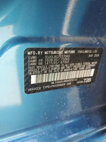 2024 MITSUBISHI MIRAGE ES