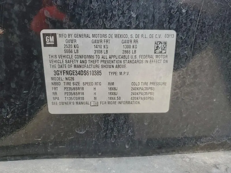 2013 CADILLAC SRX LUXURY COLLECTION  