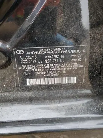 2013 HYUNDAI ELANTRA GLS  