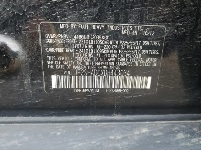 2013 SUBARU FORESTER 2.5X PREMIUM  