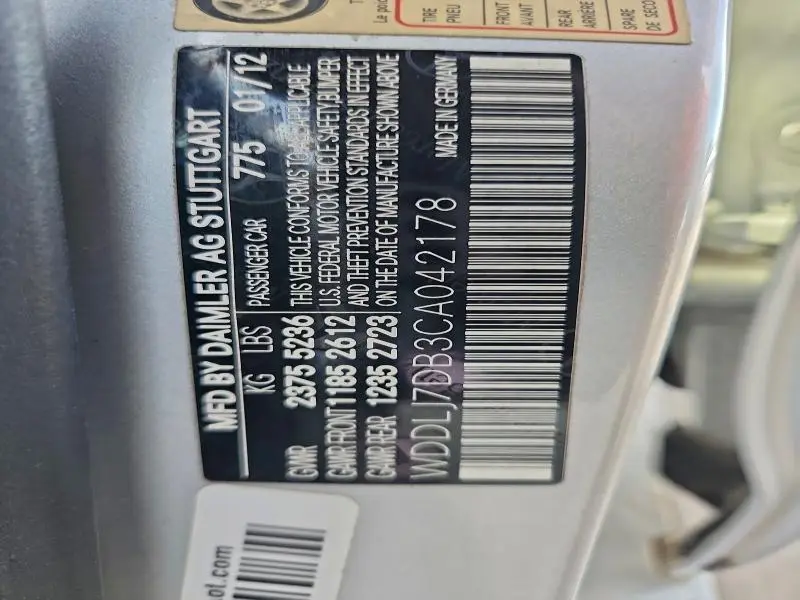 2012 MERCEDES-BENZ CLS 550  