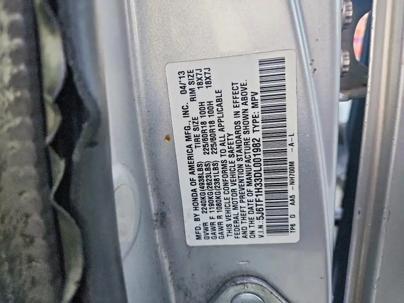 2013 HONDA CROSSTOUR EX  