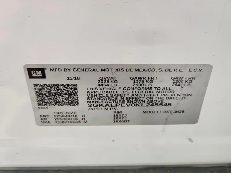 2019 GMC TERRAIN SLT  