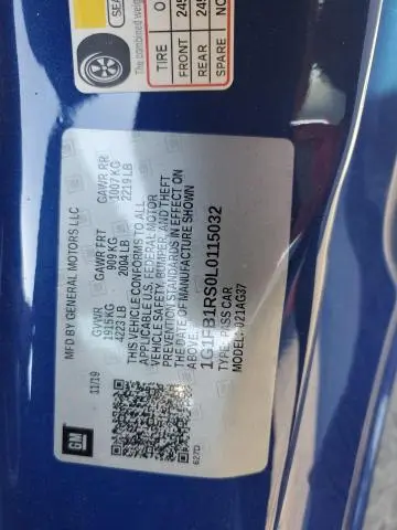 2020 CHEVROLET CAMARO LS  