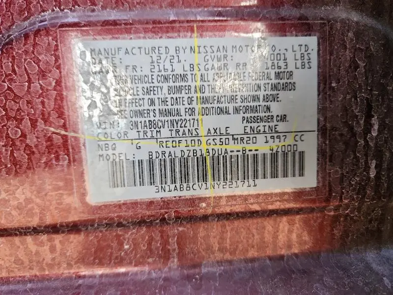 2022 NISSAN SENTRA SV  