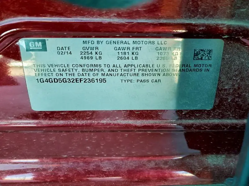 2014 BUICK LACROSSE PREMIUM  