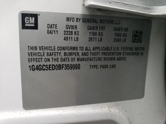 2011 BUICK LACROSSE CXL  