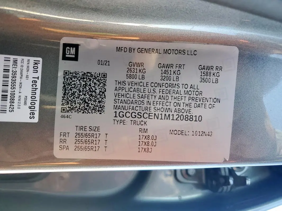 2021 CHEVROLET COLORADO LT  