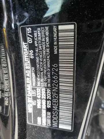 2015 MERCEDES-BENZ CLA 250  