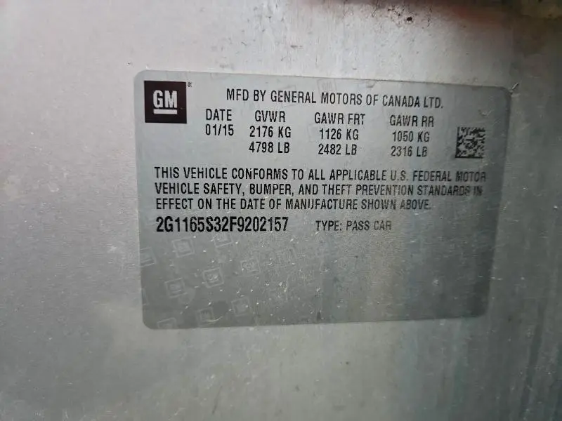 2015 CHEVROLET IMPALA LTZ  