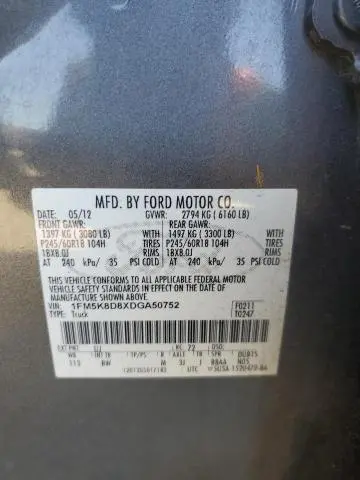 2013 FORD EXPLORER XLT  