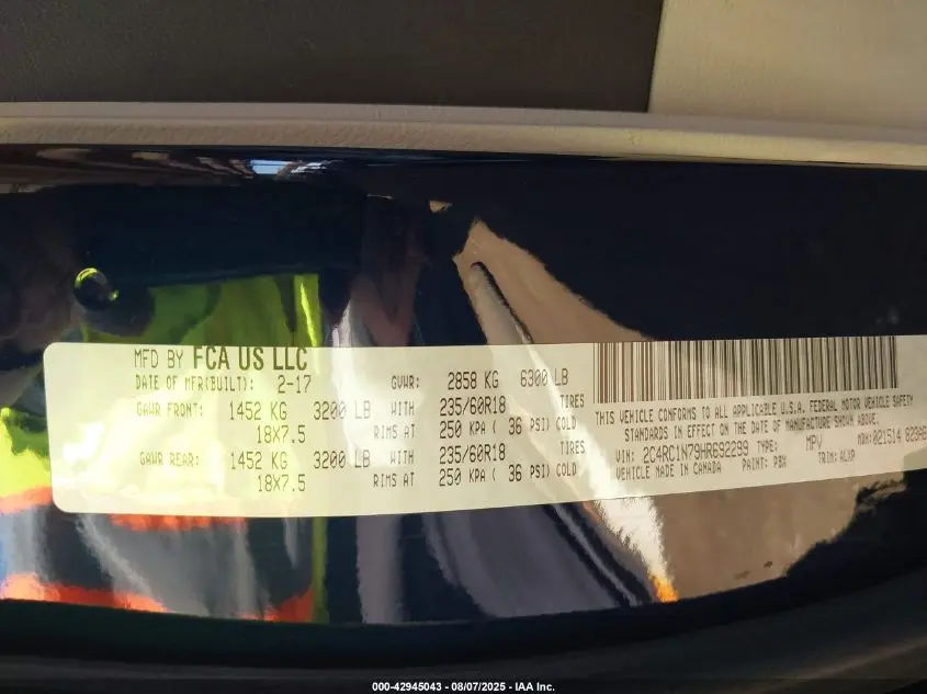2017 CHRYSLER PACIFICA HYBRID PLATINUM