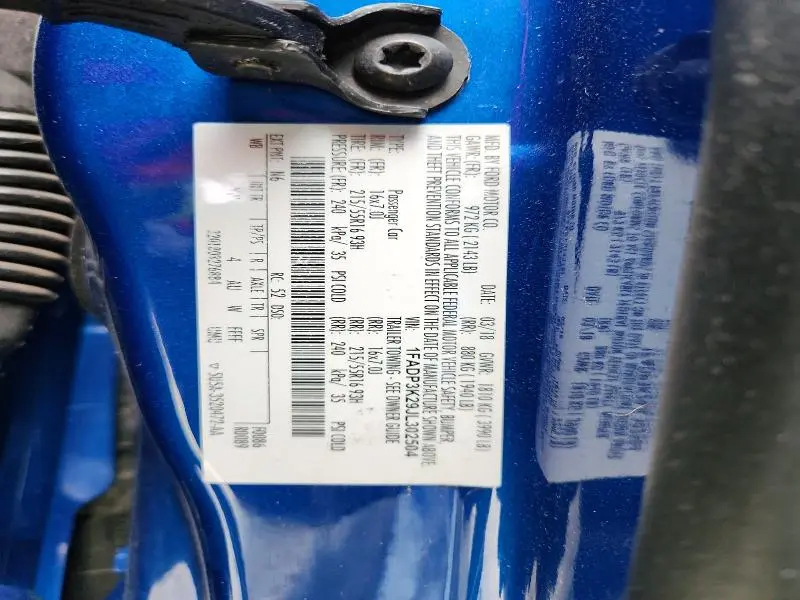 2018 FORD FOCUS SE  