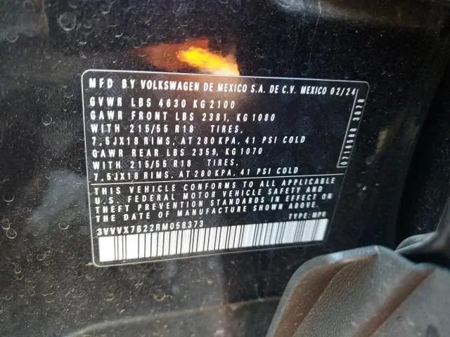 2024 VOLKSWAGEN TAOS SE  