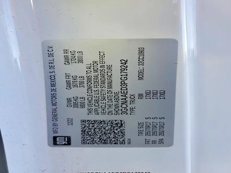 2023 CHEVROLET SILVERADO C1500  