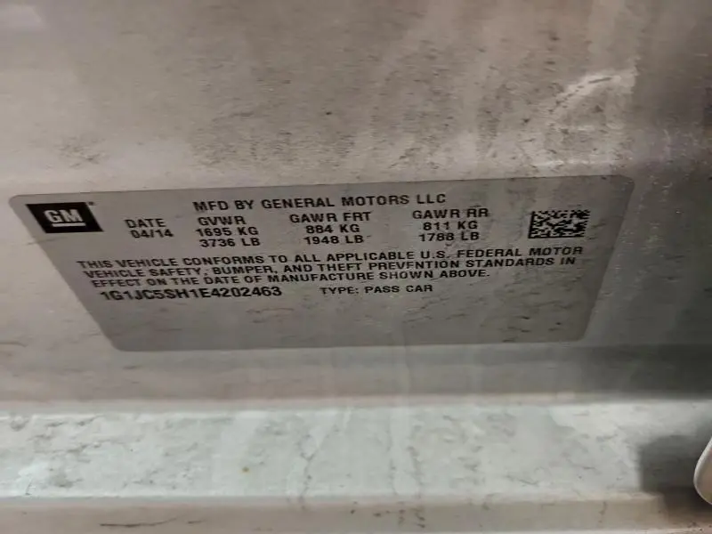 2014 CHEVROLET SONIC LT  