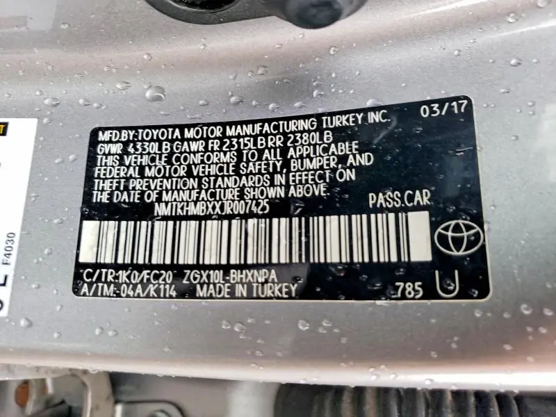 2018 TOYOTA C-HR XLE PREMIUM  
