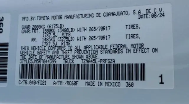 2024 TOYOTA TACOMA DOUBLE CAB  