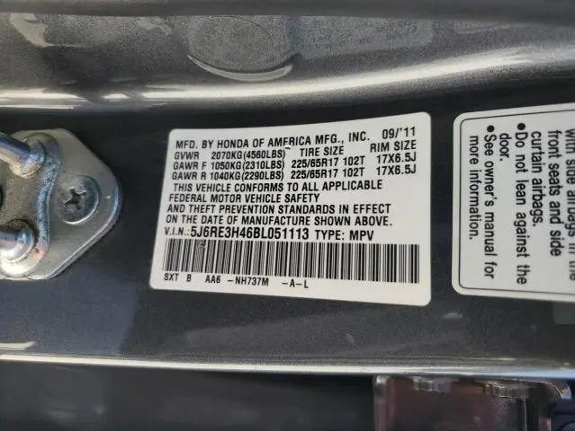 2011 HONDA CR-V SE