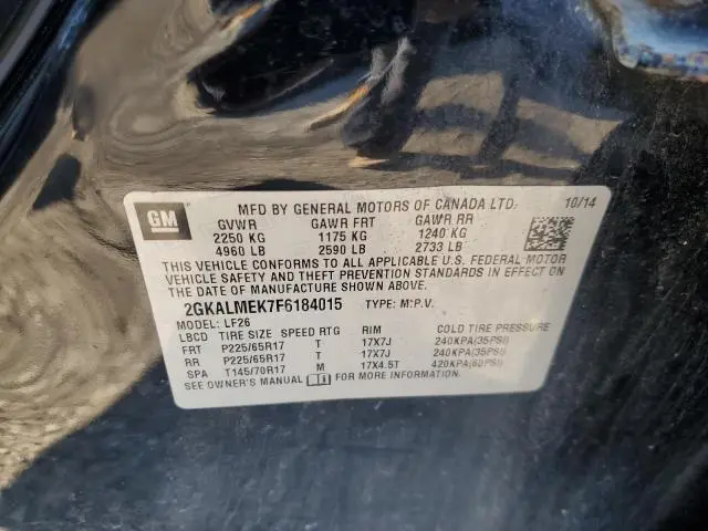 2015 GMC TERRAIN SLE  