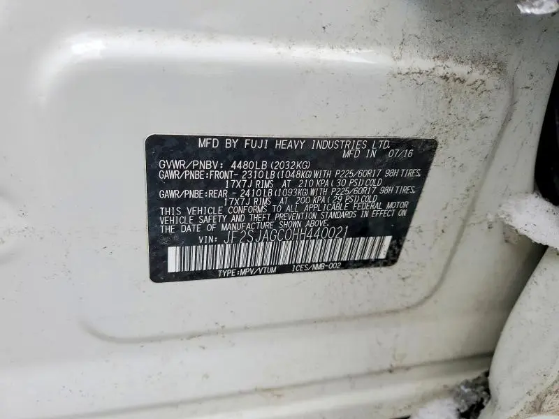 2017 SUBARU FORESTER 2.5I PREMIUM  