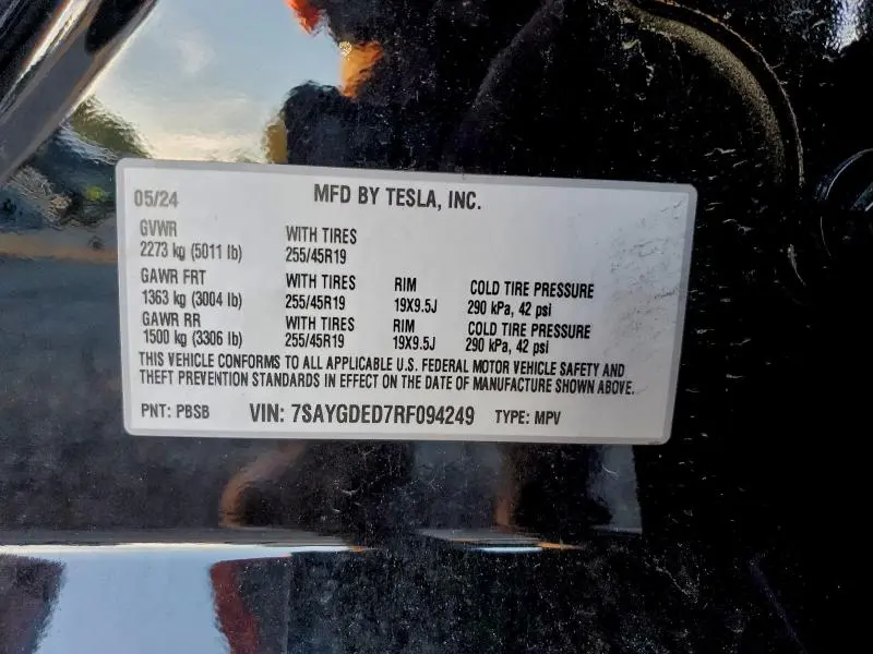2024 TESLA MODEL Y   