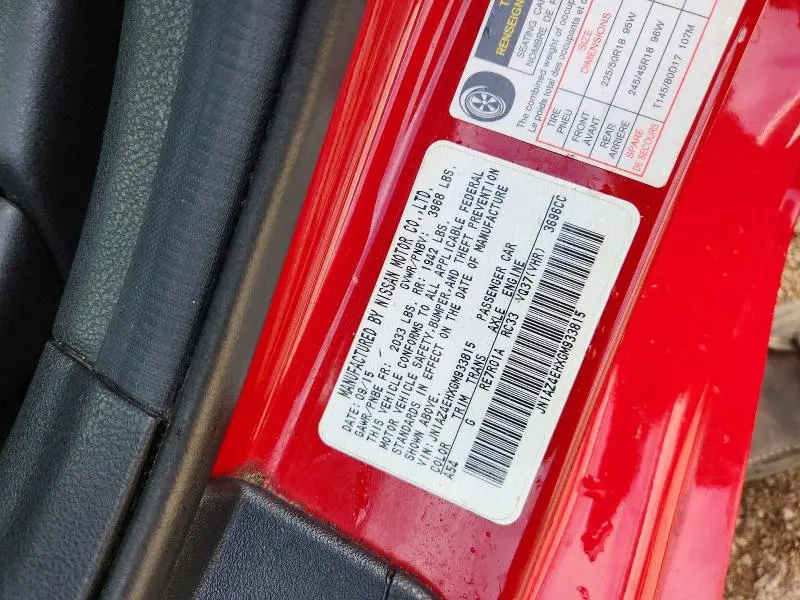 2016 NISSAN 370Z BASE  