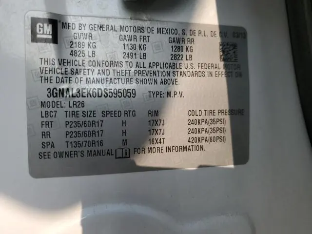 2013 CHEVROLET CAPTIVA LT