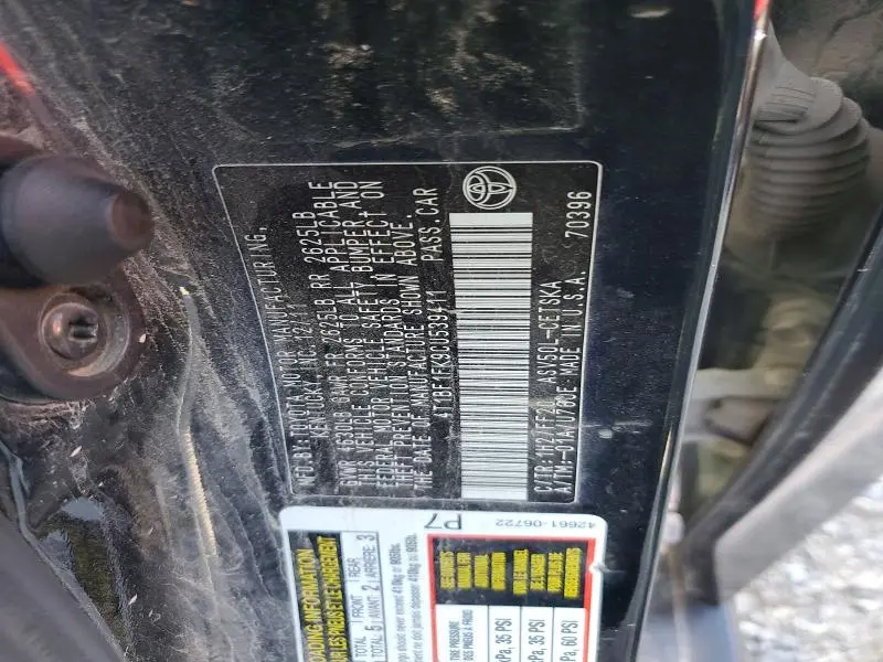 2012 TOYOTA CAMRY SE  