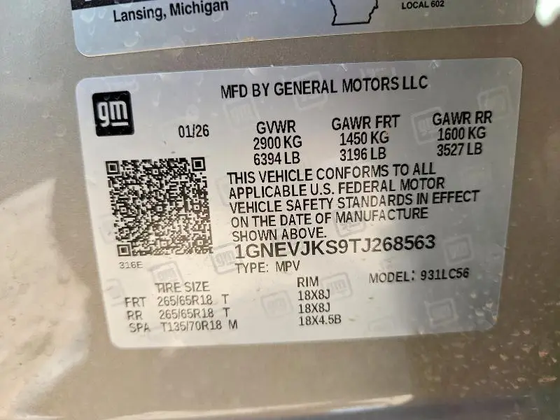 2026 CHEVROLET TRAVERSE Z71  