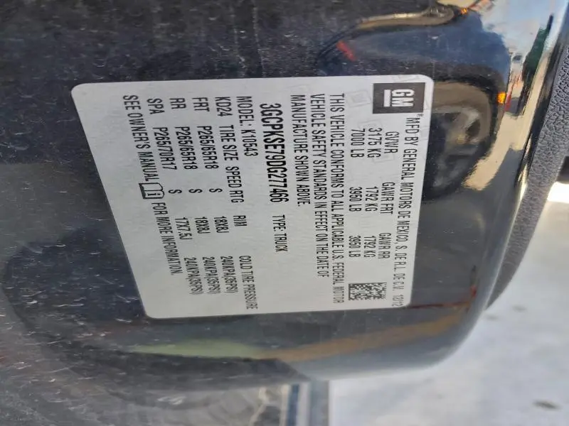 2013 CHEVROLET SILVERADO K1500 LT  